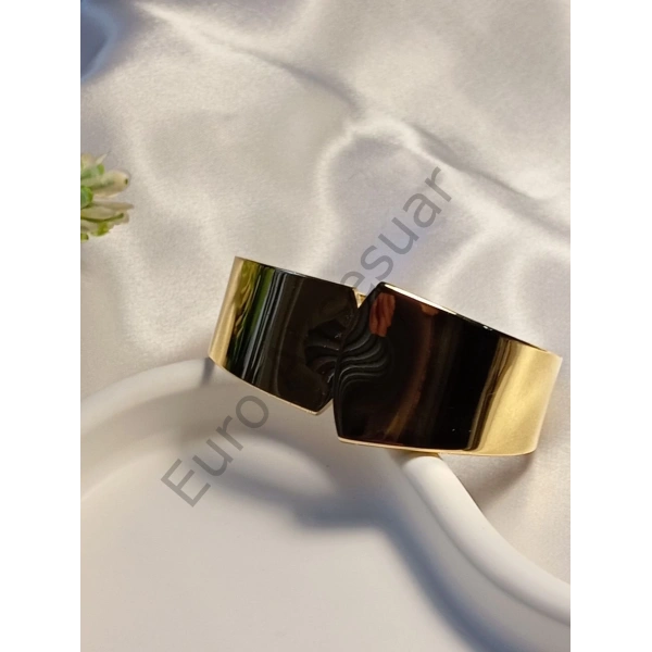 Gold Çelik Kelepçe Bileklik