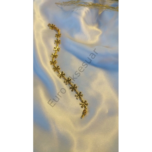 Gold Kartanesi Detaylı Vip Bileklik