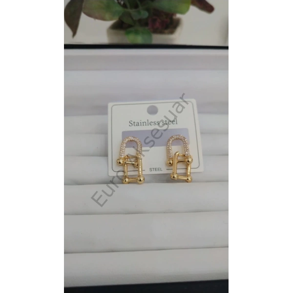 Gold Marka Model Çelik Küpe