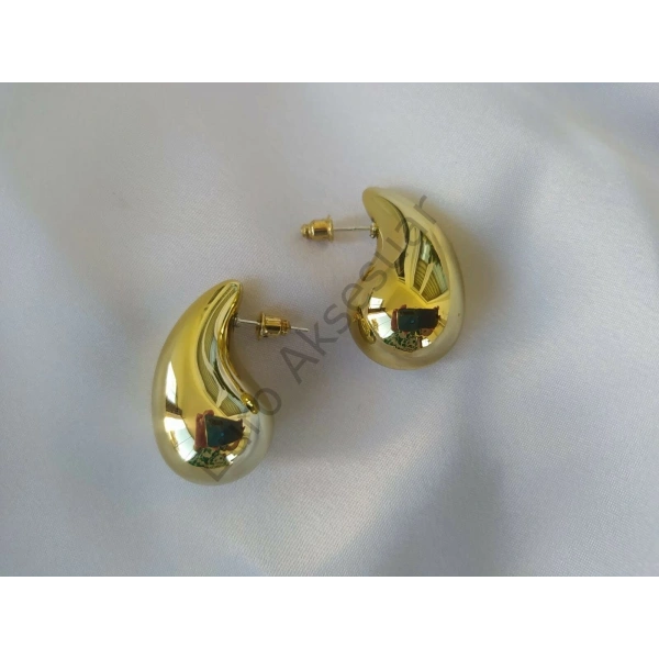 Gold Renk Damla Küpe