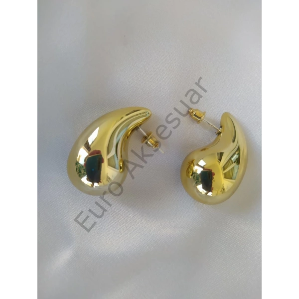 Gold Renk Damla Küpe