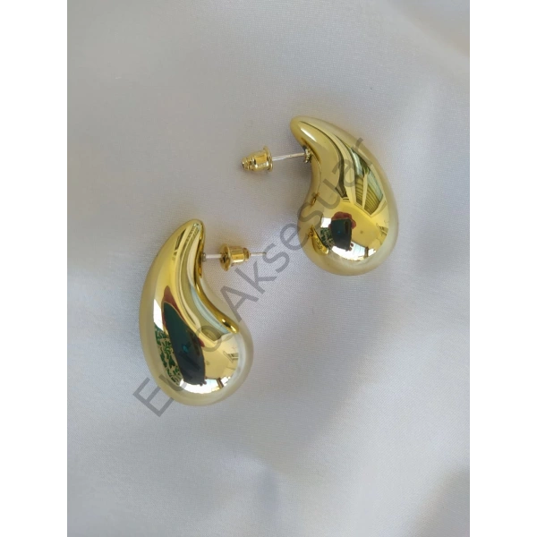 Gold Renk Damla Küpe