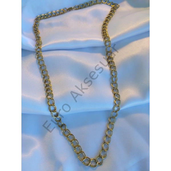 Halka Detaylı Çelik Kolye