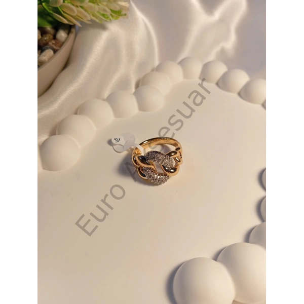 Halka Detaylı Zirkon Taşlı Vip Yüzük