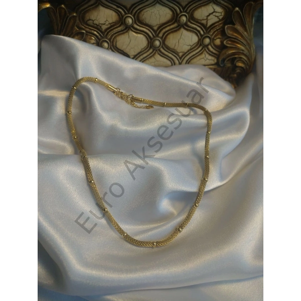 Hasır Zincir Detaylı Kolye