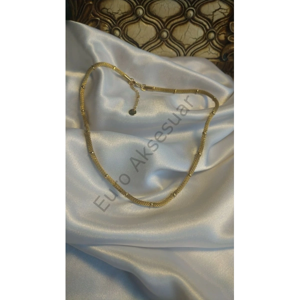 Hasır Zincir Detaylı Kolye