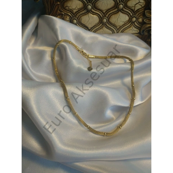 Hasır Zincir Detaylı Kolye