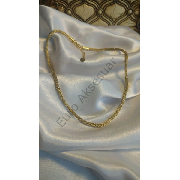 Hasır Zincir Detaylı Kolye