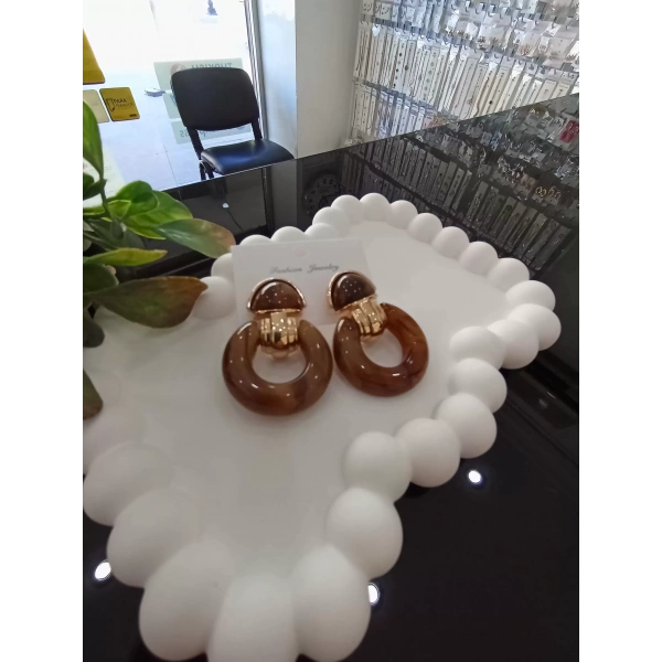 Kahverengi Özel Seri Küpe