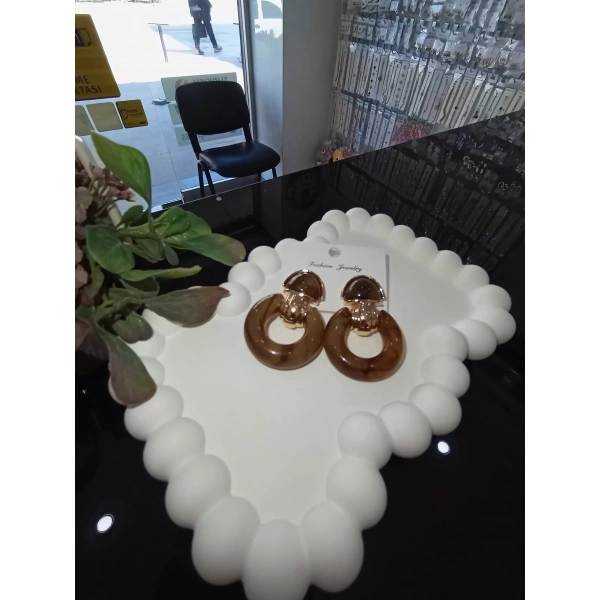 Kahverengi Özel Seri Küpe