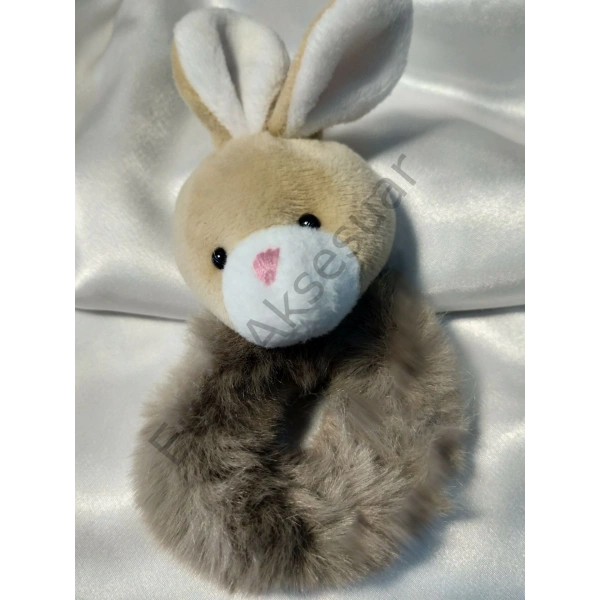 Kahverengi Tavşanlı Lastikli Toka