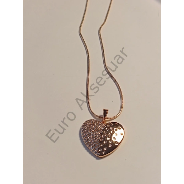 Kalp Detaylı Xuping Kolye