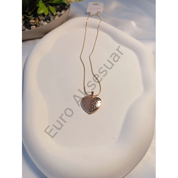Kalp Detaylı Xuping Kolye