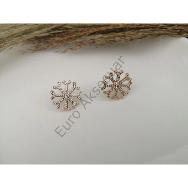 Kar Tanesi Çelik Küpe