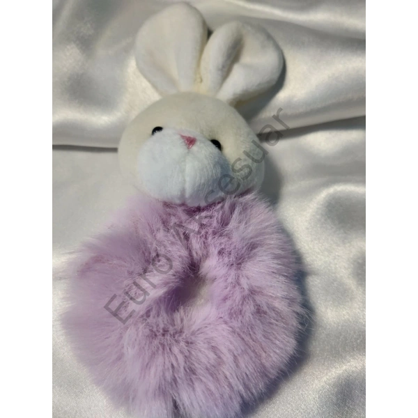 Lila Tavşanlı Lastikli Toka