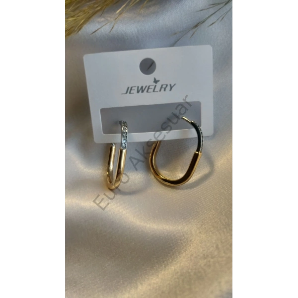 Marka Model Tiffany Lock Küpe Orta Boy