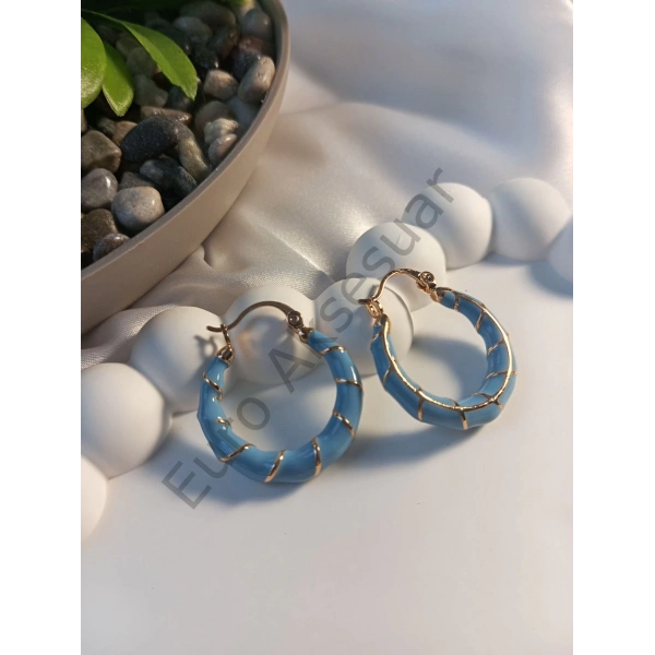 Mavi Xuping Jewelry Halka Küpe