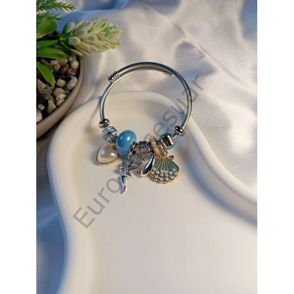 Melek Figürlü Charm Bileklik