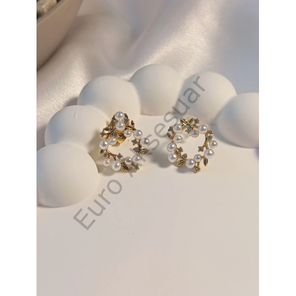 Minimal İncili Küpe