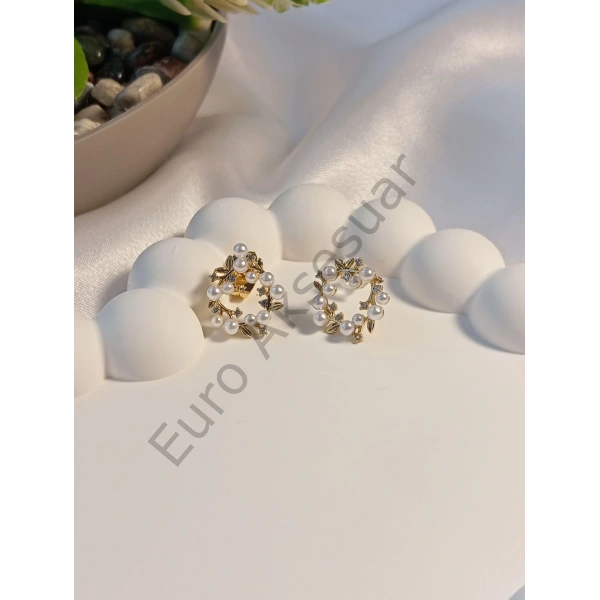 Minimal İncili Küpe