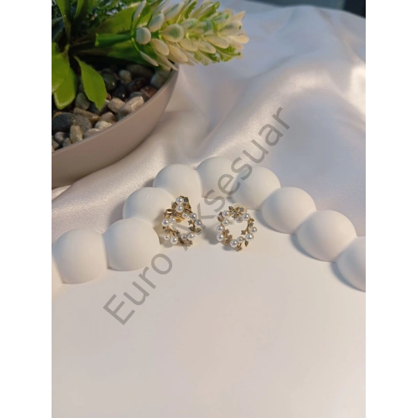 Minimal İncili Küpe