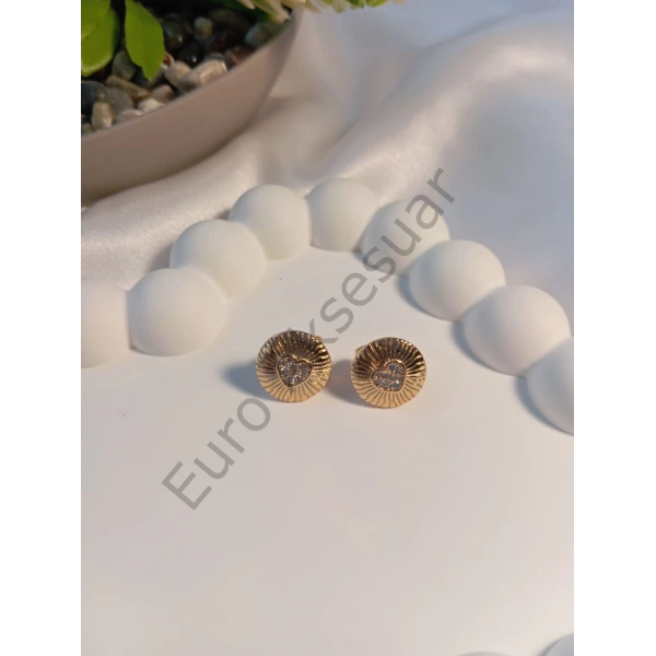 Minimal Xuping Kalp Figürlü Küpe