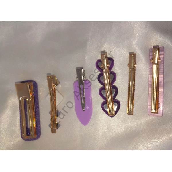 Mor Renk İthal Yan Toka Seti