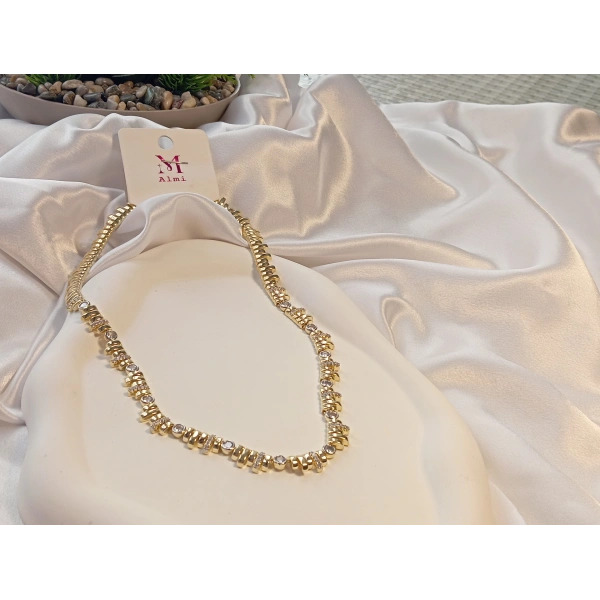 Özel Seri 14 K Kaplama Gerdanlık