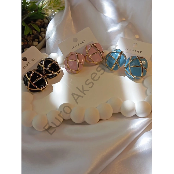 Pembe Bijuteri Küpe