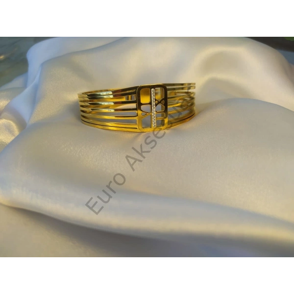 Roma Rakamı Detaylı Çelik Kelepçe