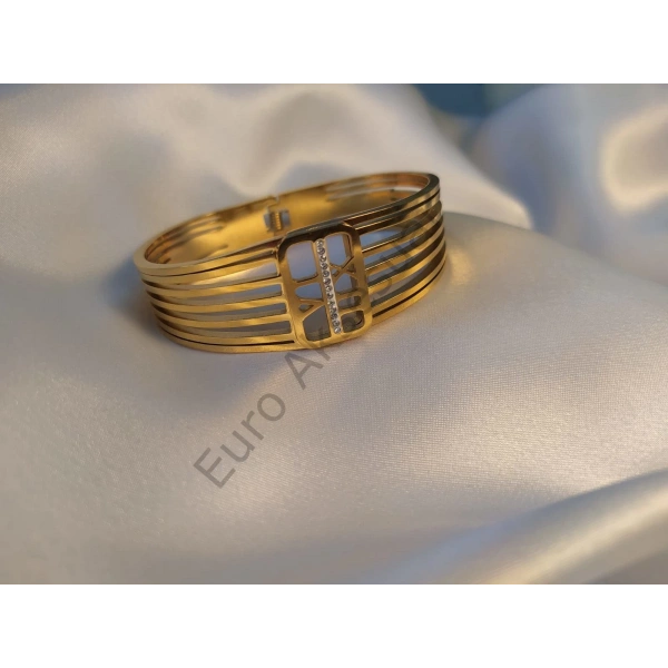 Roma Rakamı Detaylı Çelik Kelepçe