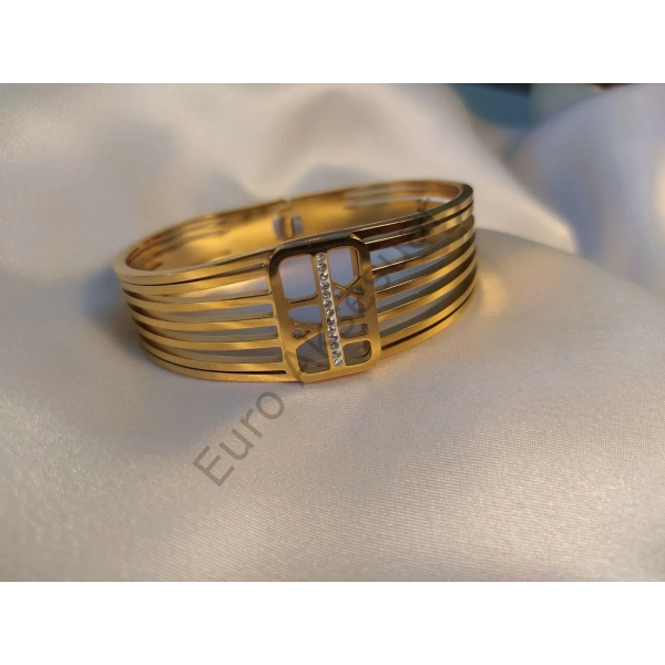 Roma Rakamı Detaylı Çelik Kelepçe