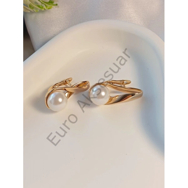 ROSE İNCİ DETAYLI VIP KÜPE