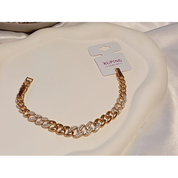 Rose Renk Xuping Jewelry Bileklik 17-19 cm