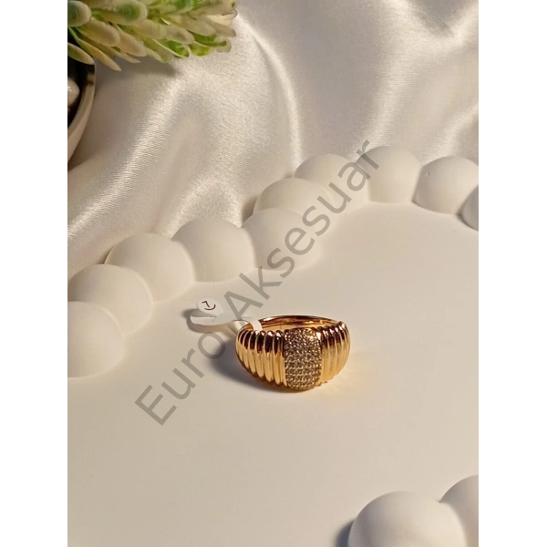 Rose Vip Yüzük - Taş Detaylı