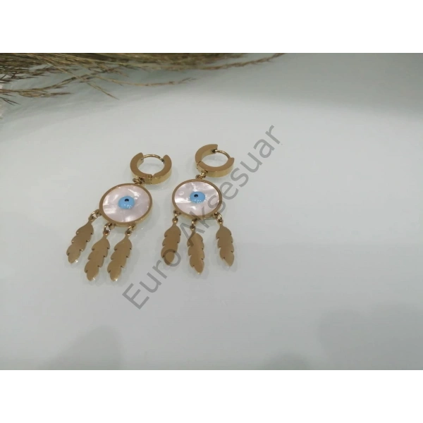 Rüya Kapanı Figürlü Çelik Küpe