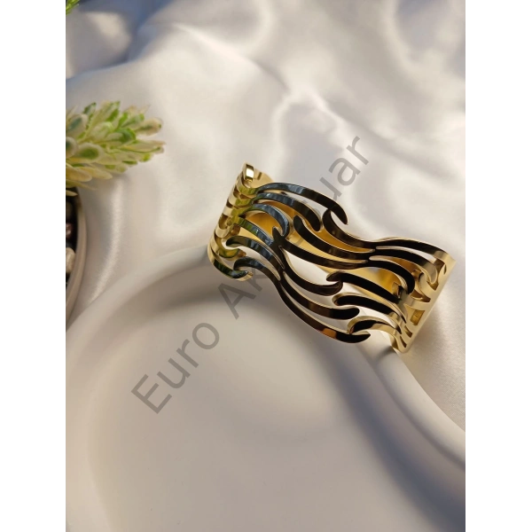 Şık Çelik Kelepçe Bileklik