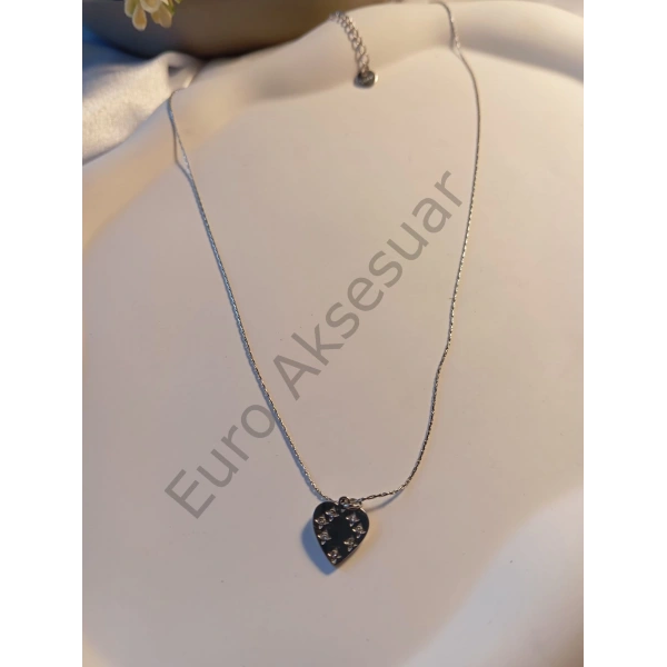 SİLVER MİNİMAL ÇELİK KOLYE