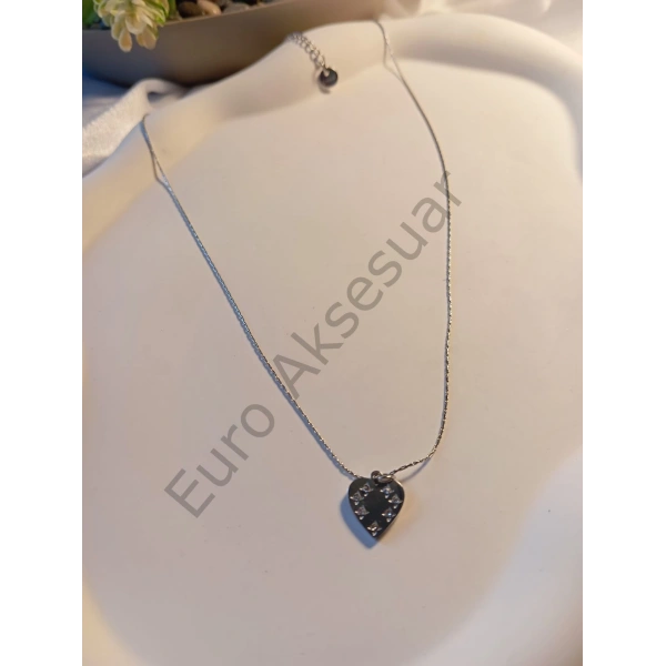 SİLVER MİNİMAL ÇELİK KOLYE