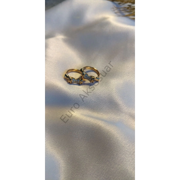 Taş Detaylı Vip Küpe Rose