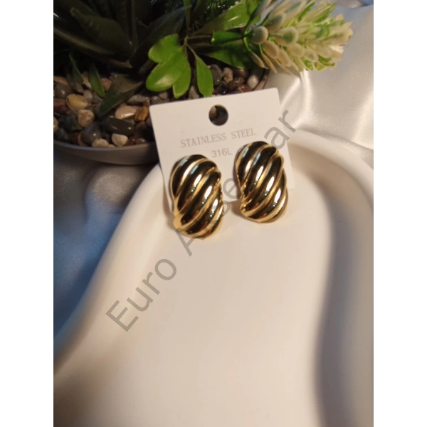 Tırtıklı Çelik Küpe