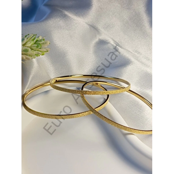 Üç Adet Simli Ajda Bilezik 65 cm