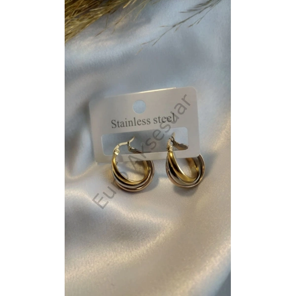 Üçrenk Asimetrik Küpe