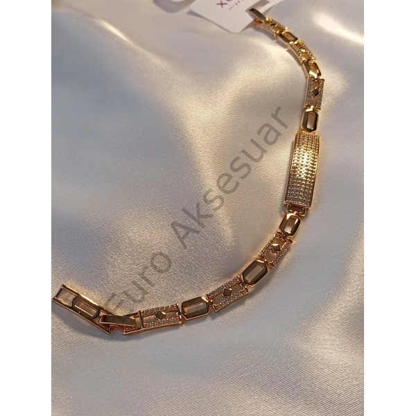 Xuping Rose Taş Detaylı Bileklik