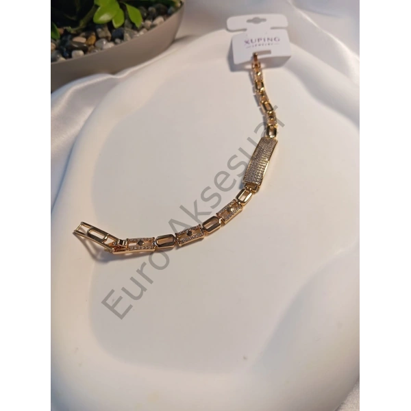 Xuping Rose Taş Detaylı Bileklik