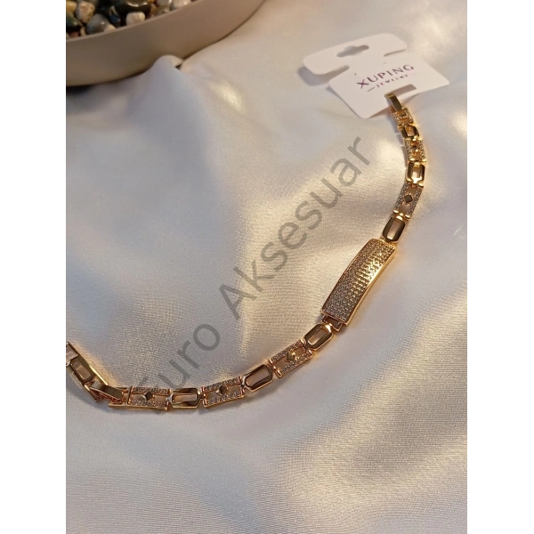 Xuping Rose Taş Detaylı Bileklik