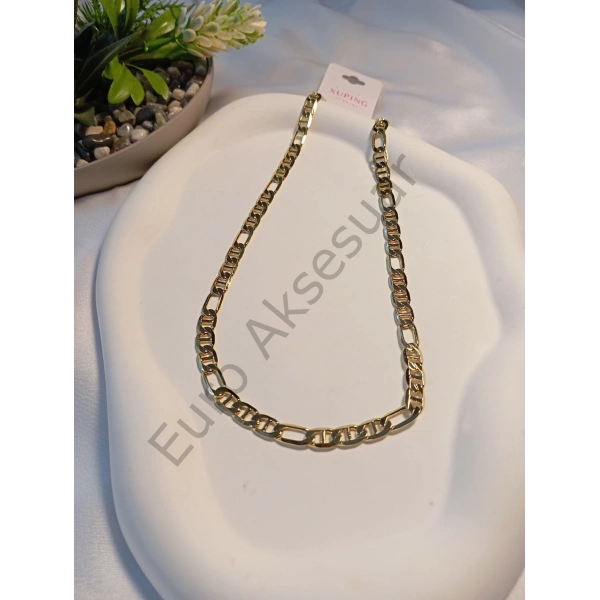 Xuping Zincir Detaylı Kolye 14 K