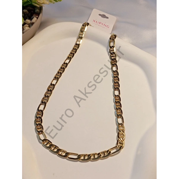 Xuping Zincir Detaylı Kolye 14 K