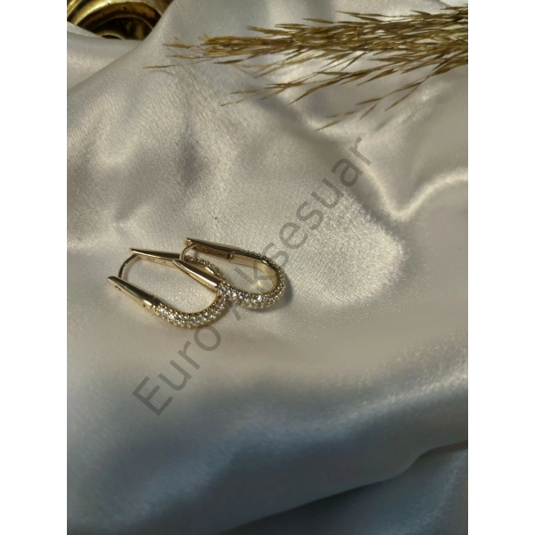 Xuping Zirkon Taş Detaylı Rose VIP Küpe