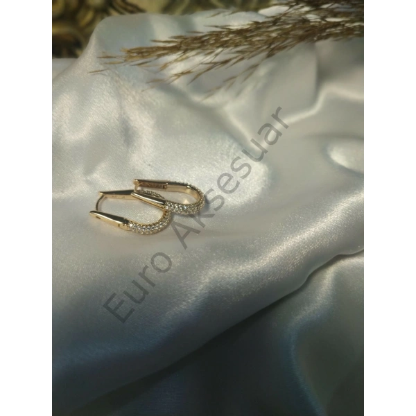 Xuping Zirkon Taş Detaylı Rose VIP Küpe